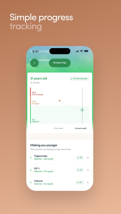 Hims App Store screenshot 7: Simple progress tracking