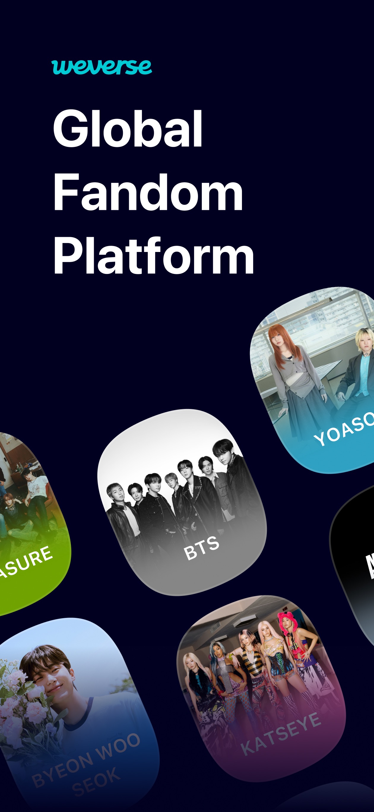 Weverse App Store screenshot: Global Fandom Platform