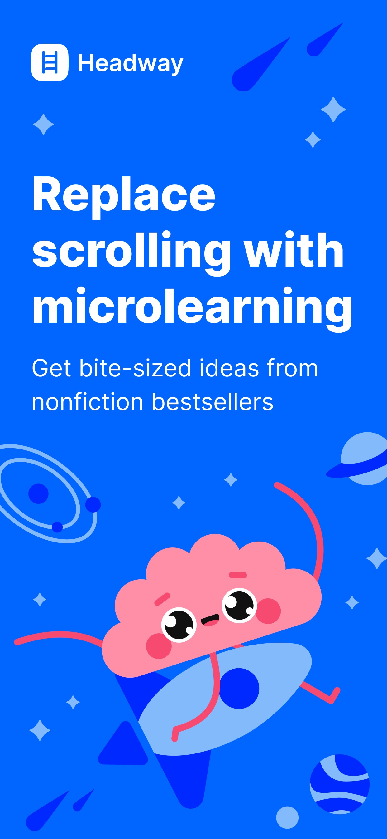 Headway App Store screenshot: listing design