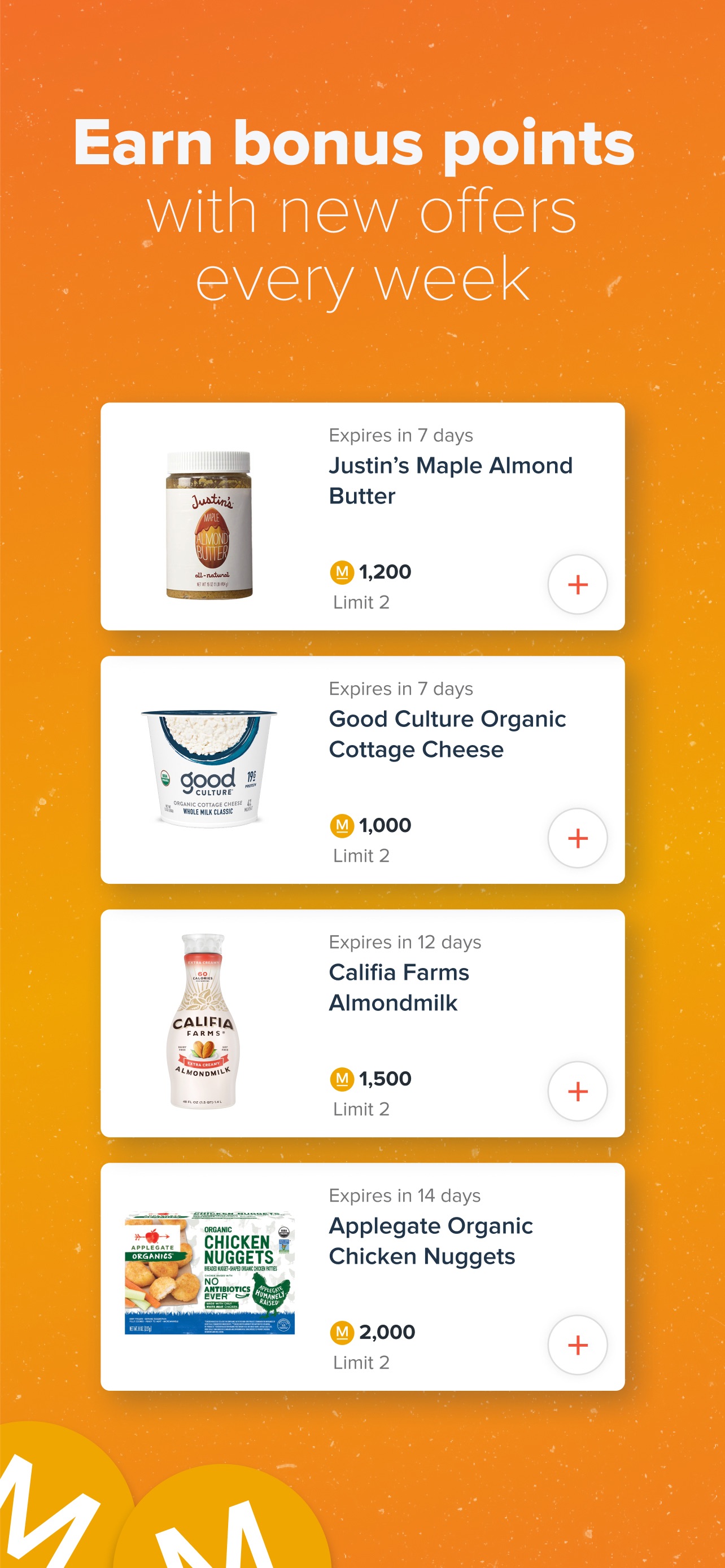 Everyday Rewards App Store screenshot: Earn bonus points with new offers every week