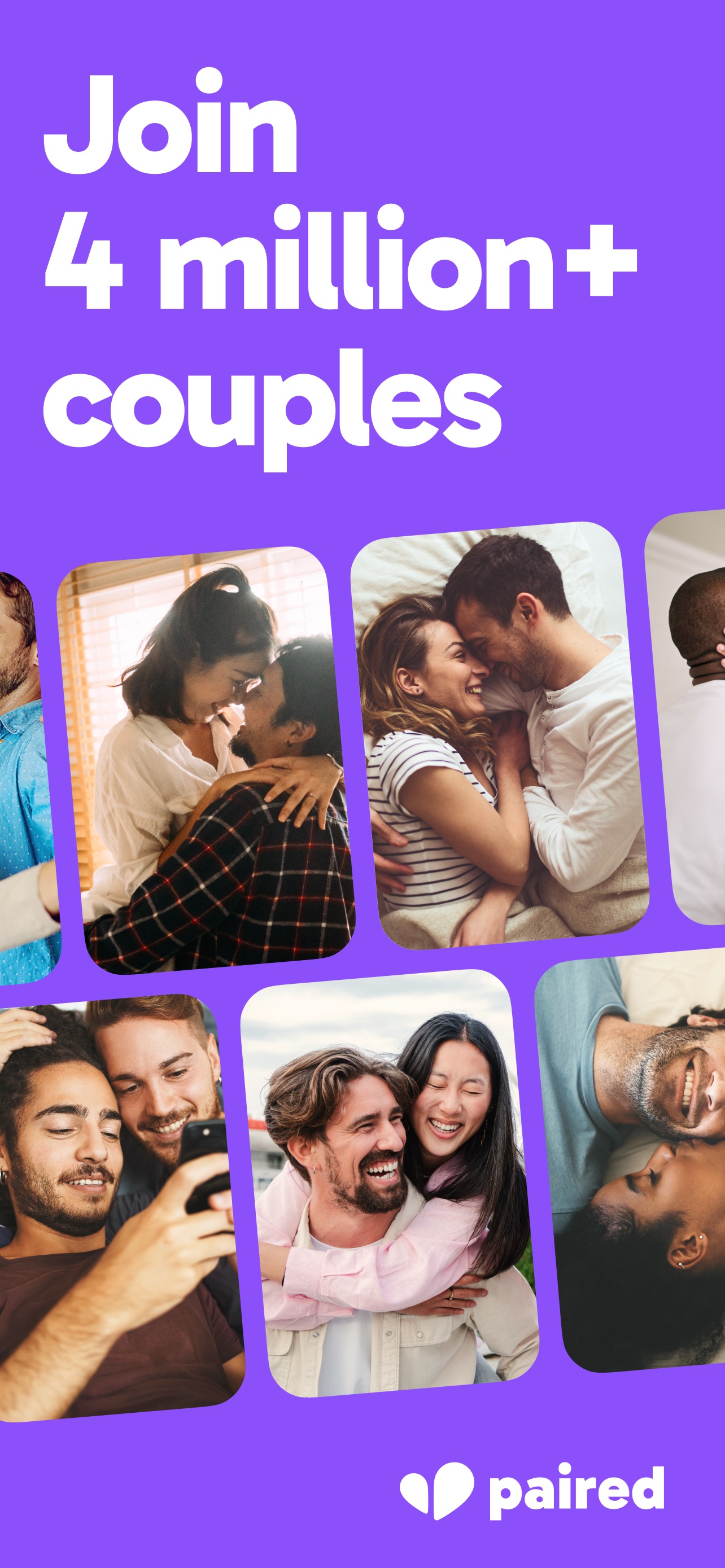 Paired App Store screenshot: Join 4 million+ couples