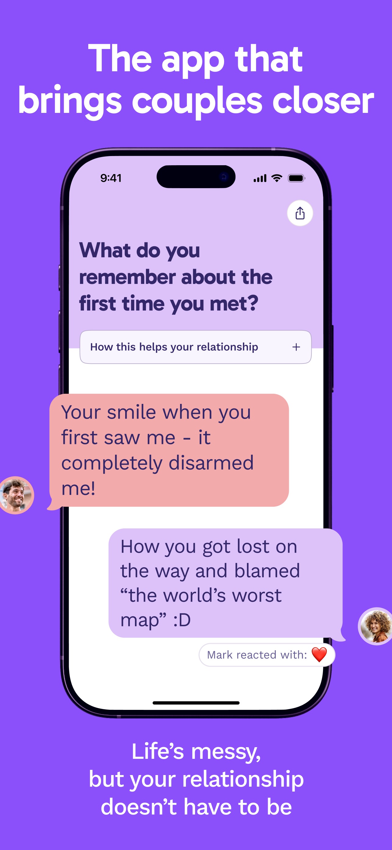 Paired App Store screenshot: The app that brings couples closer

Life’s messy, but your relationship doesn’t have to be