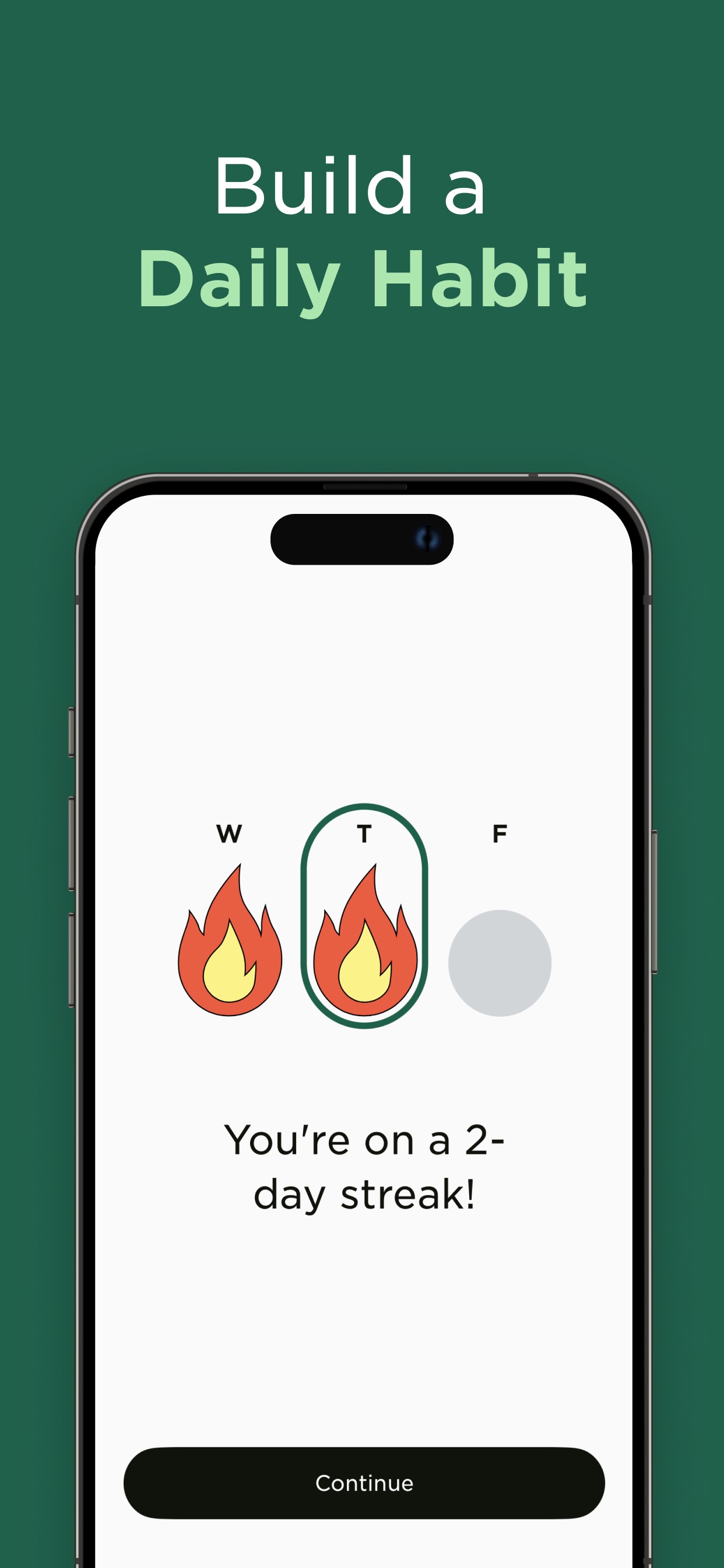 Imprint App Store screenshot 6: Build a Daily Habit