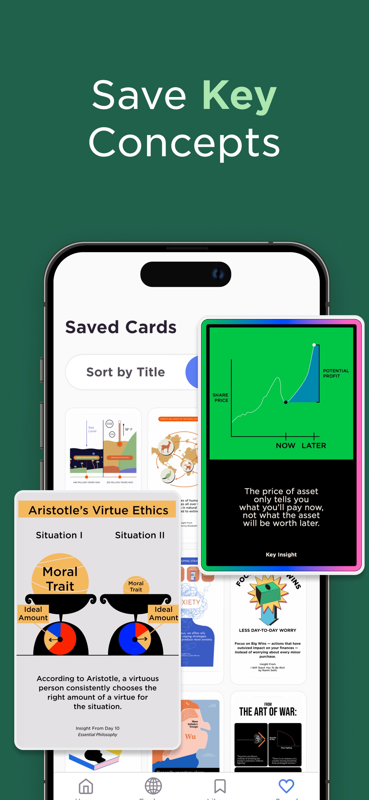 Imprint App Store screenshot 7: Save Key Concepts