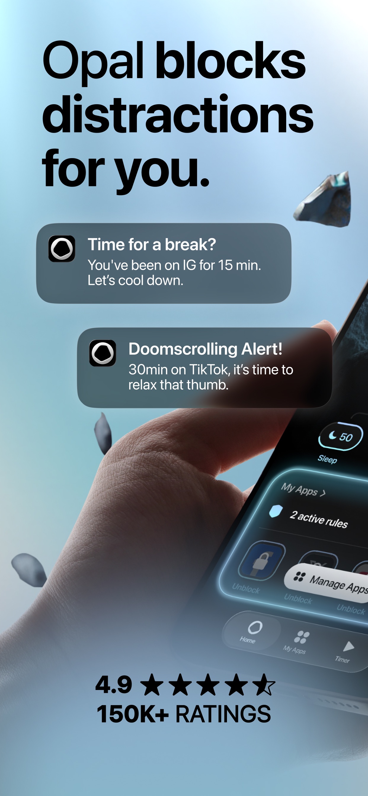 Opal App Store screenshot: listing design