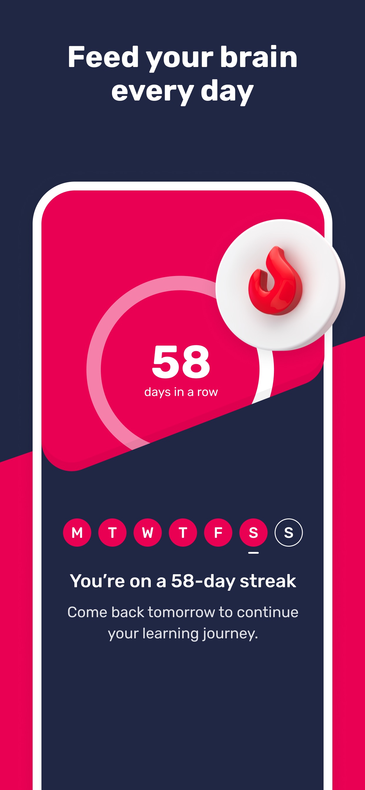 Uptime App Store screenshot 6: Feed your brain every day