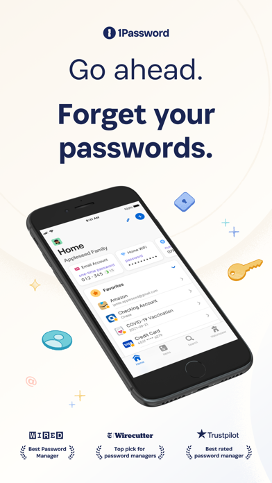 1Password App Store screenshot: listing design