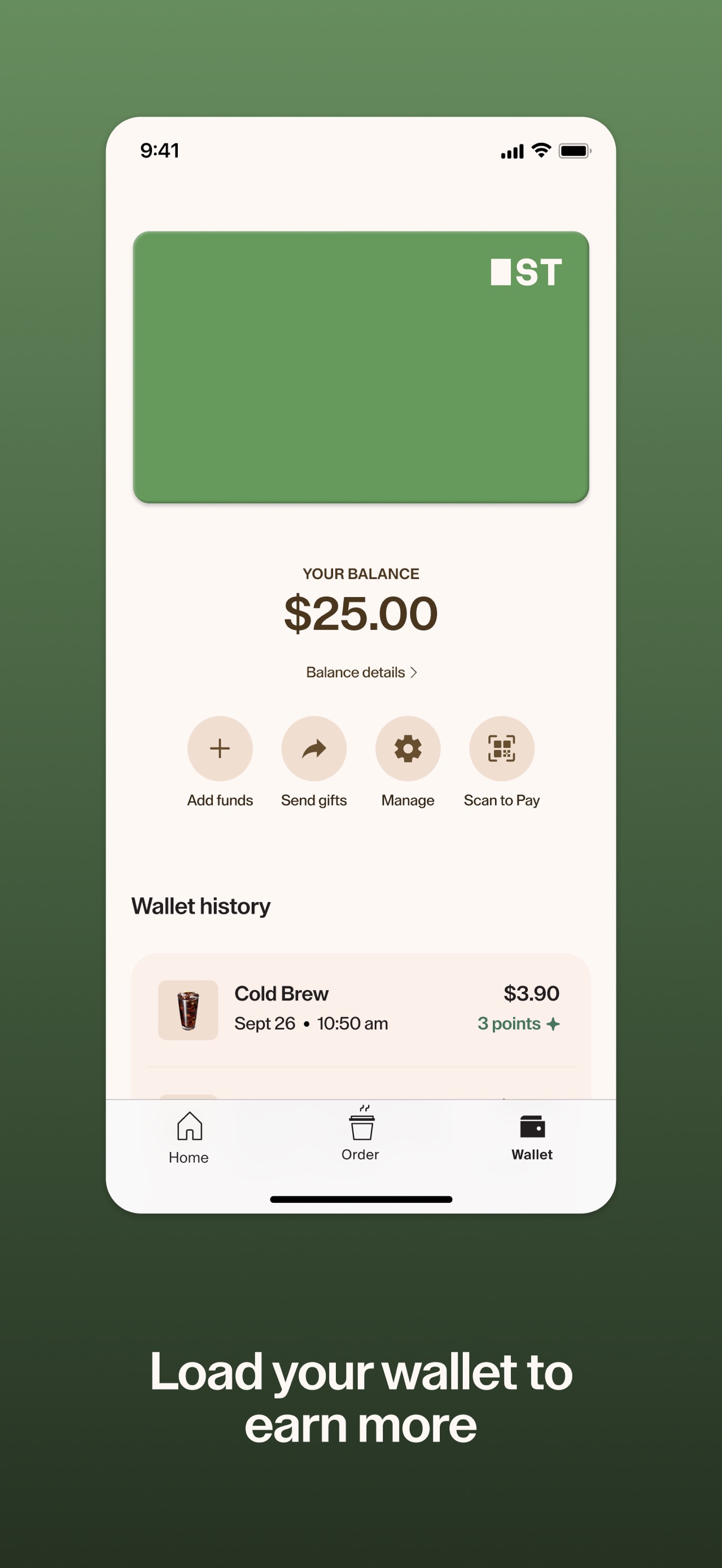 Blank Street App Store screenshot 6: Load your wallet to earn more