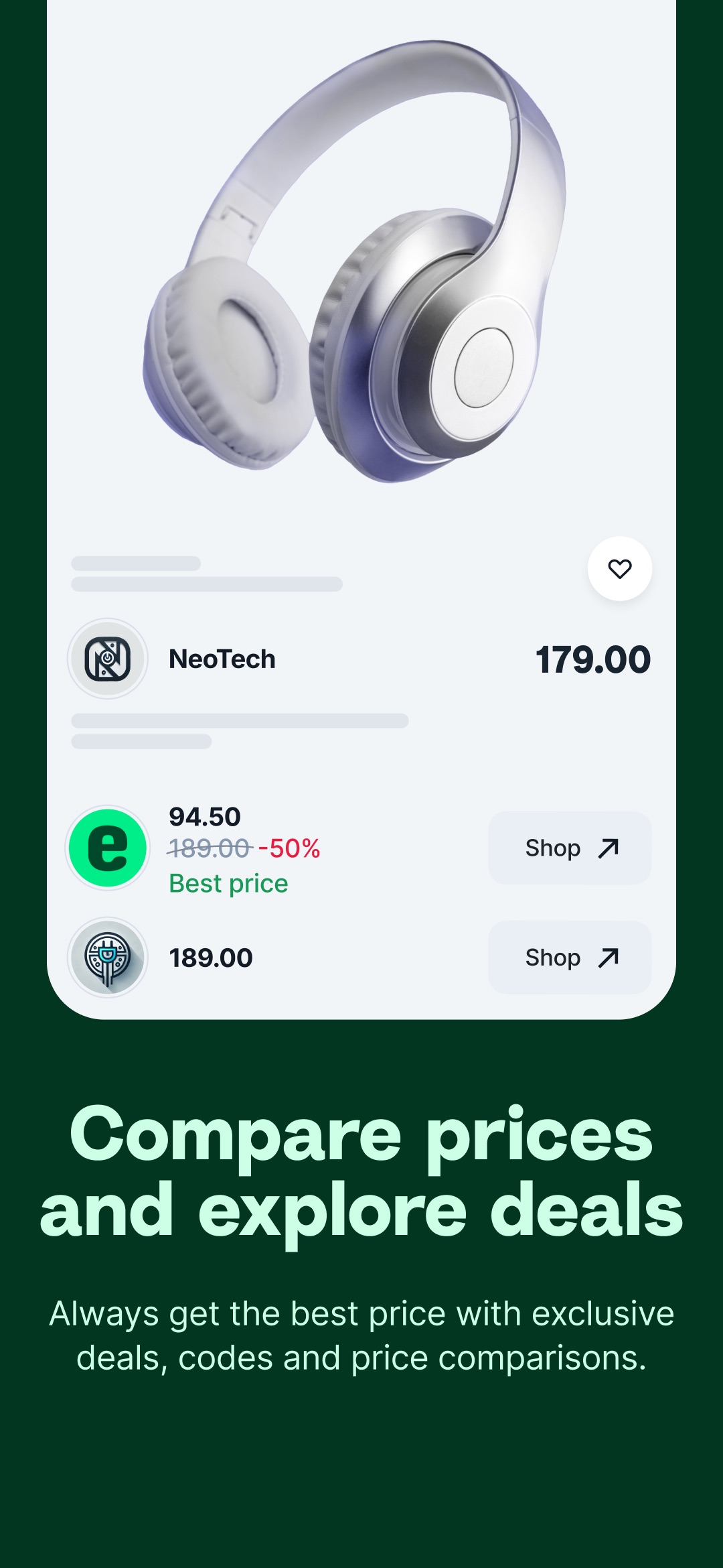 Tabby App Store screenshot 5: Compare prices and explore deals
Always get the best price with exclusive deals, codes and price comparisons.