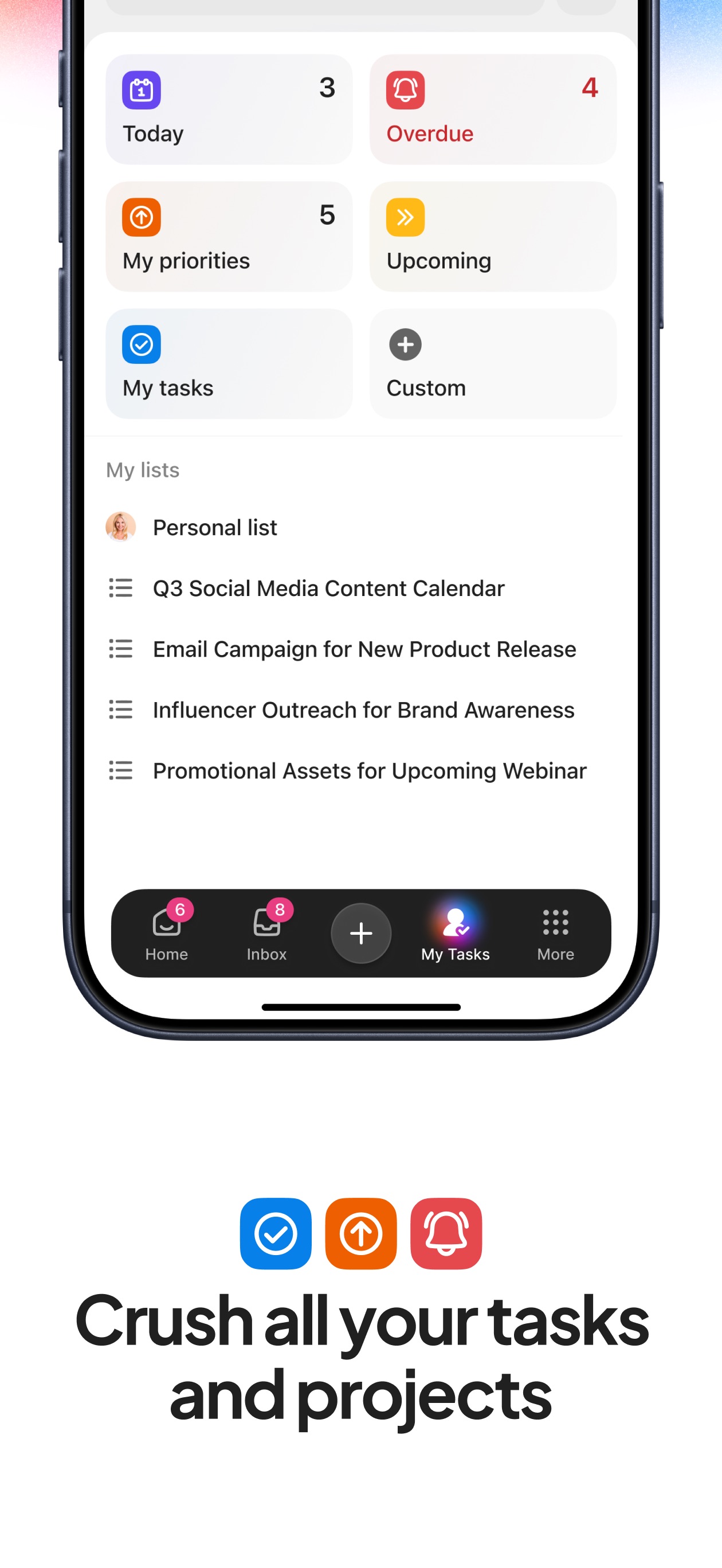 ClickUp App Store screenshot 5: Crush all your tasks and projects