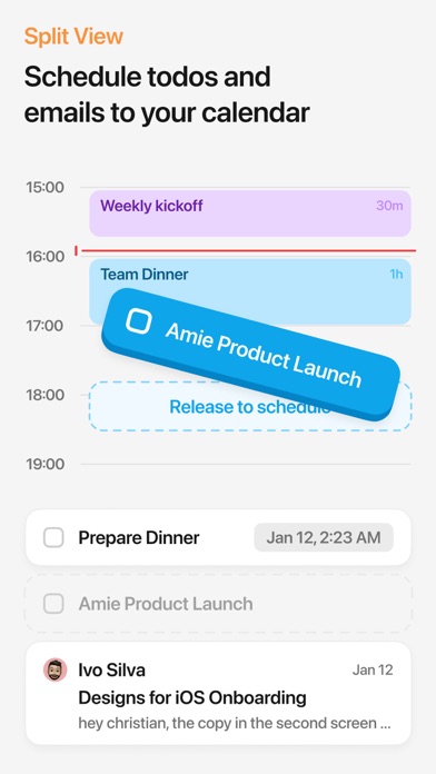 Amie App Store screenshot: listing design