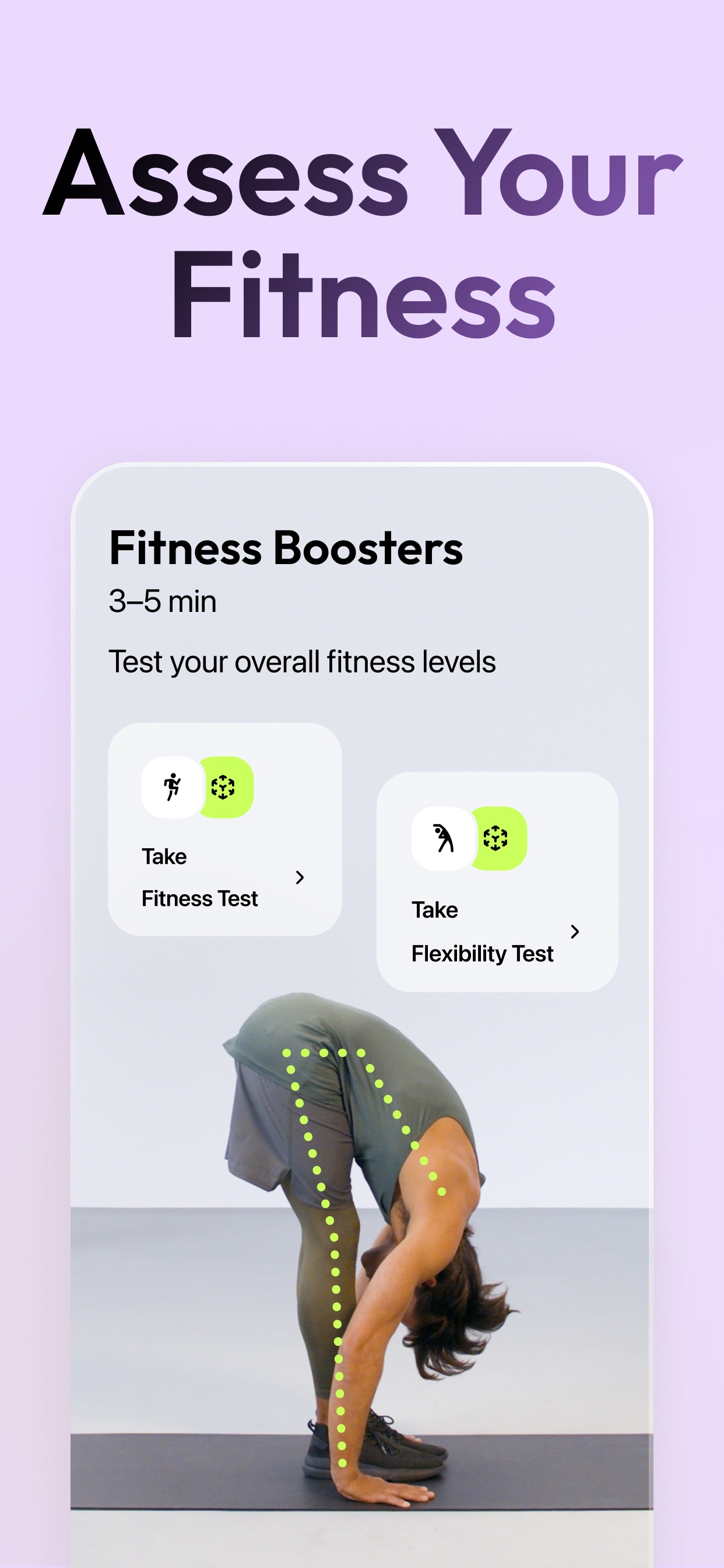 Zing App Store screenshot 8: Assess Your Fitness