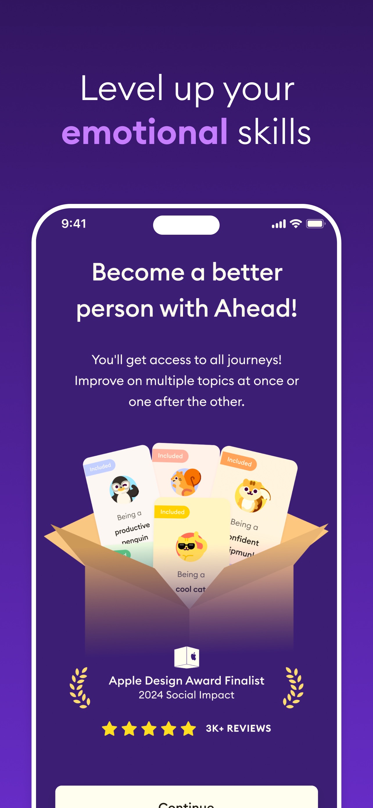 Ahead App Store screenshot 10: Level up your emotional skills