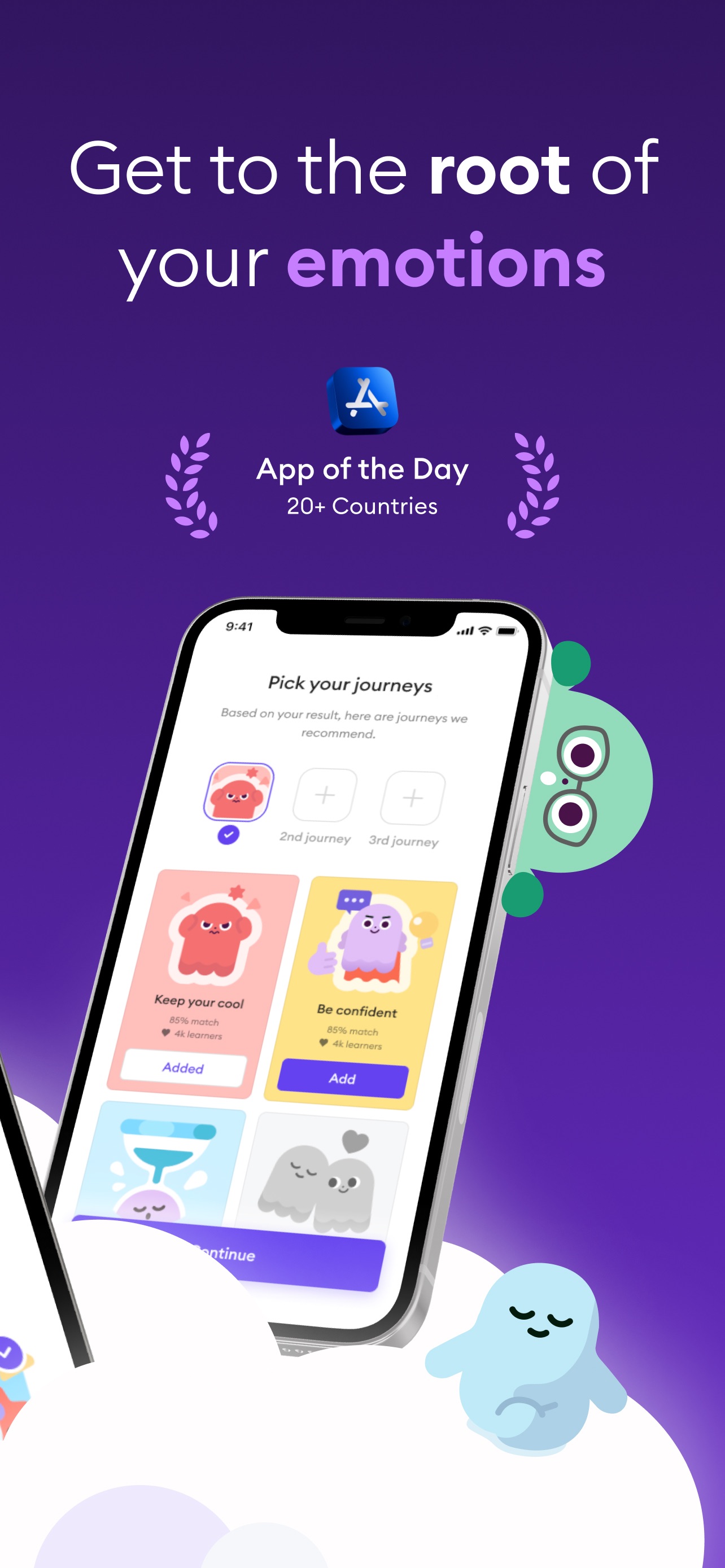 Ahead App Store screenshot: Get to the root of your emotions