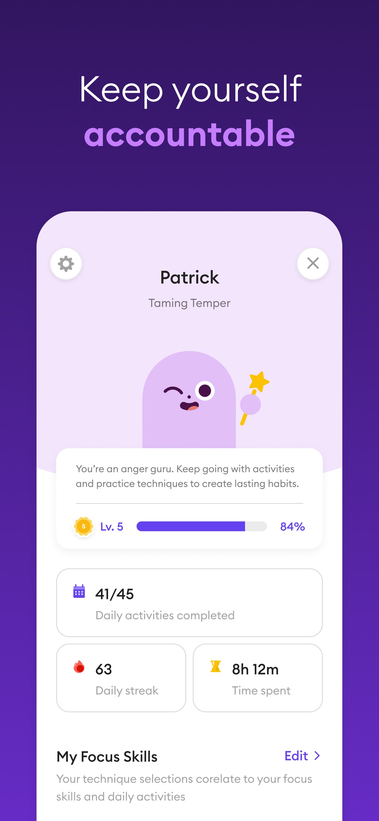 Ahead App Store screenshot 8: Keep yourself accountable