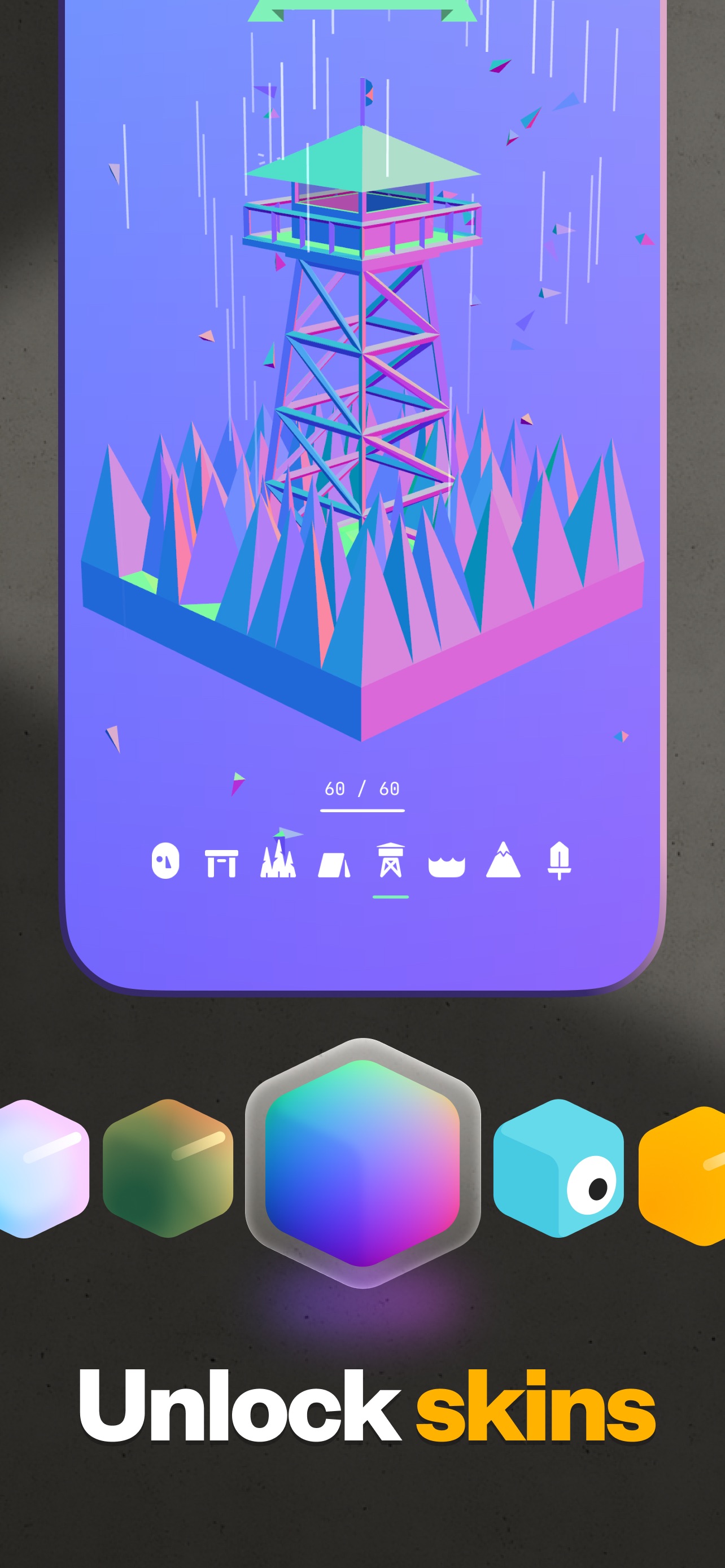 (Not Boring) Habits App Store screenshot: Unlock skins