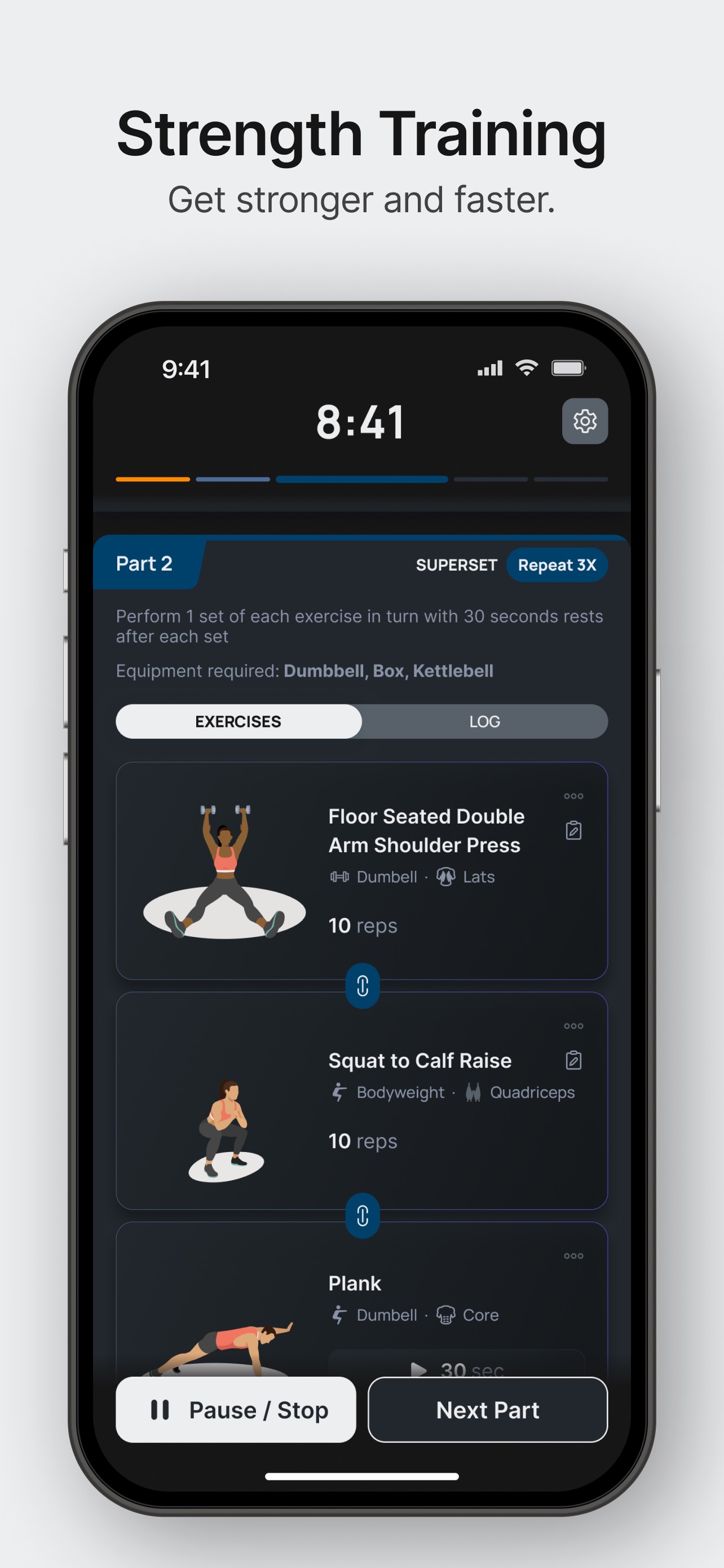 Runna App Store screenshot 8: Strength Training
Get stronger and faster.