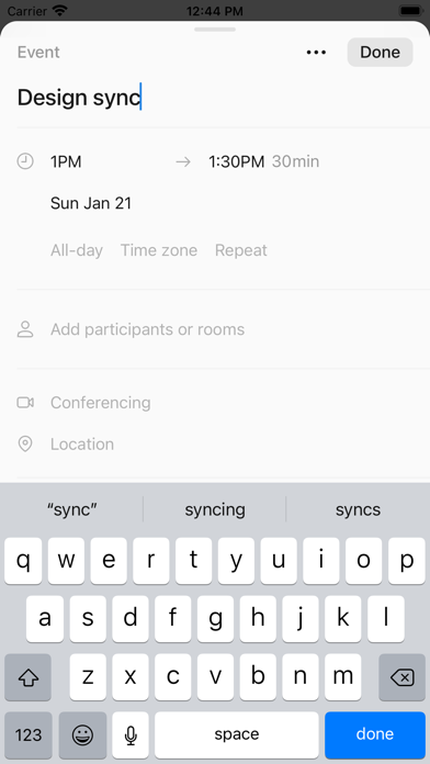 Cron Calendar App Store screenshot 5: listing design