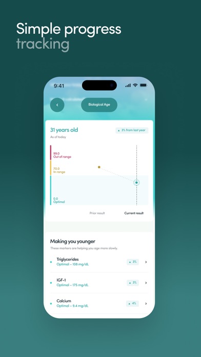 Hers App Store screenshot 7: Simple progress tracking