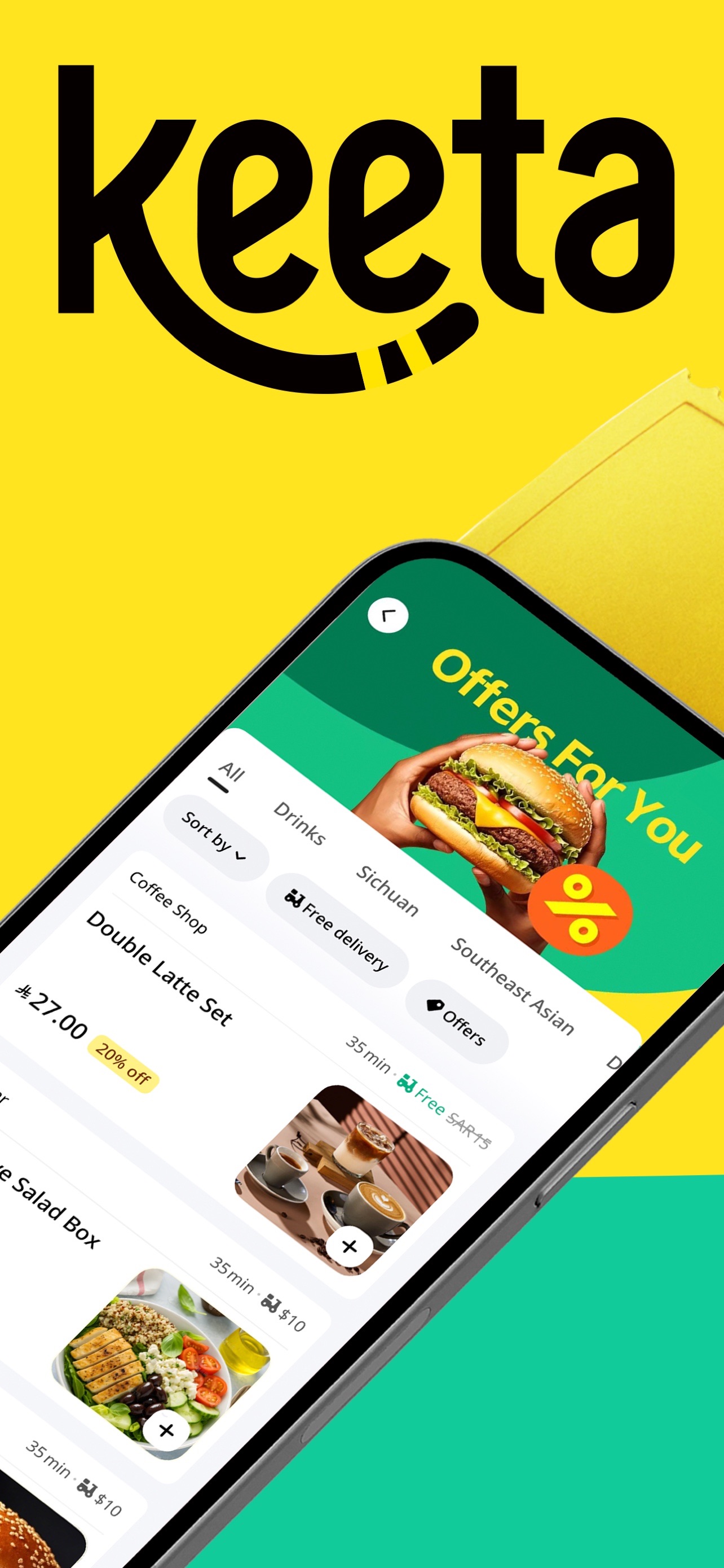 Keeta App Store screenshot: listing design
