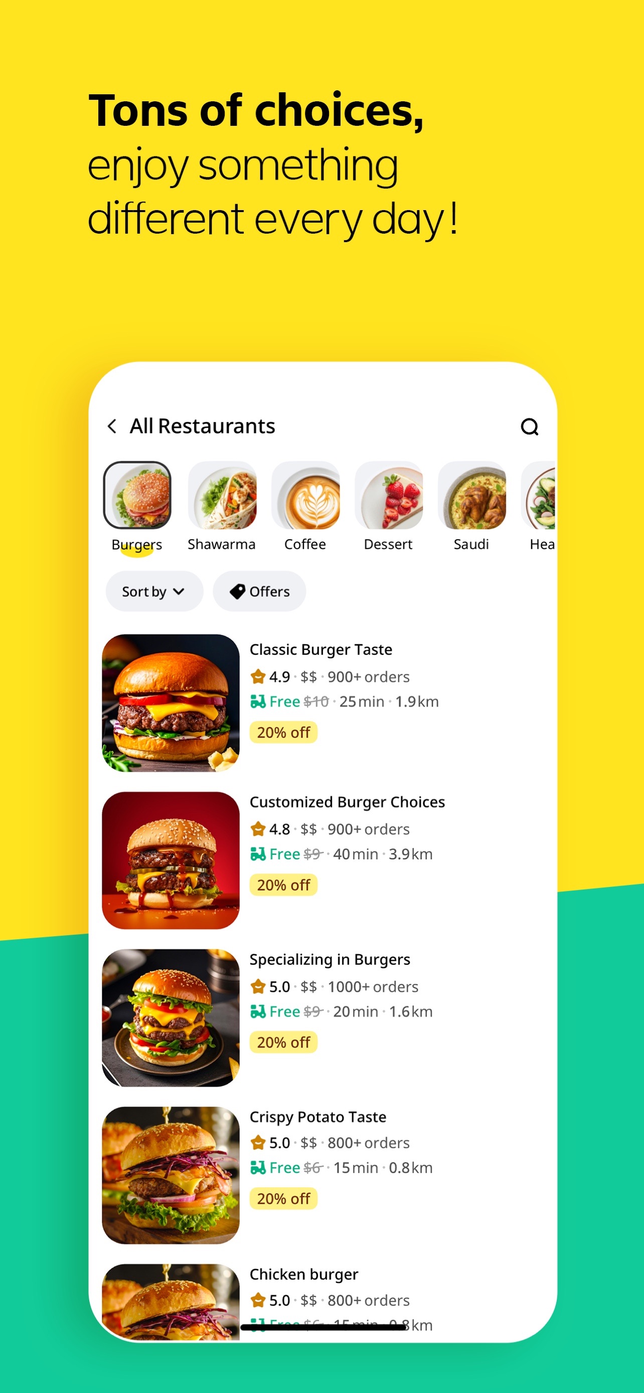 Keeta App Store screenshot 5: Tons of choices, enjoy something different every day!
