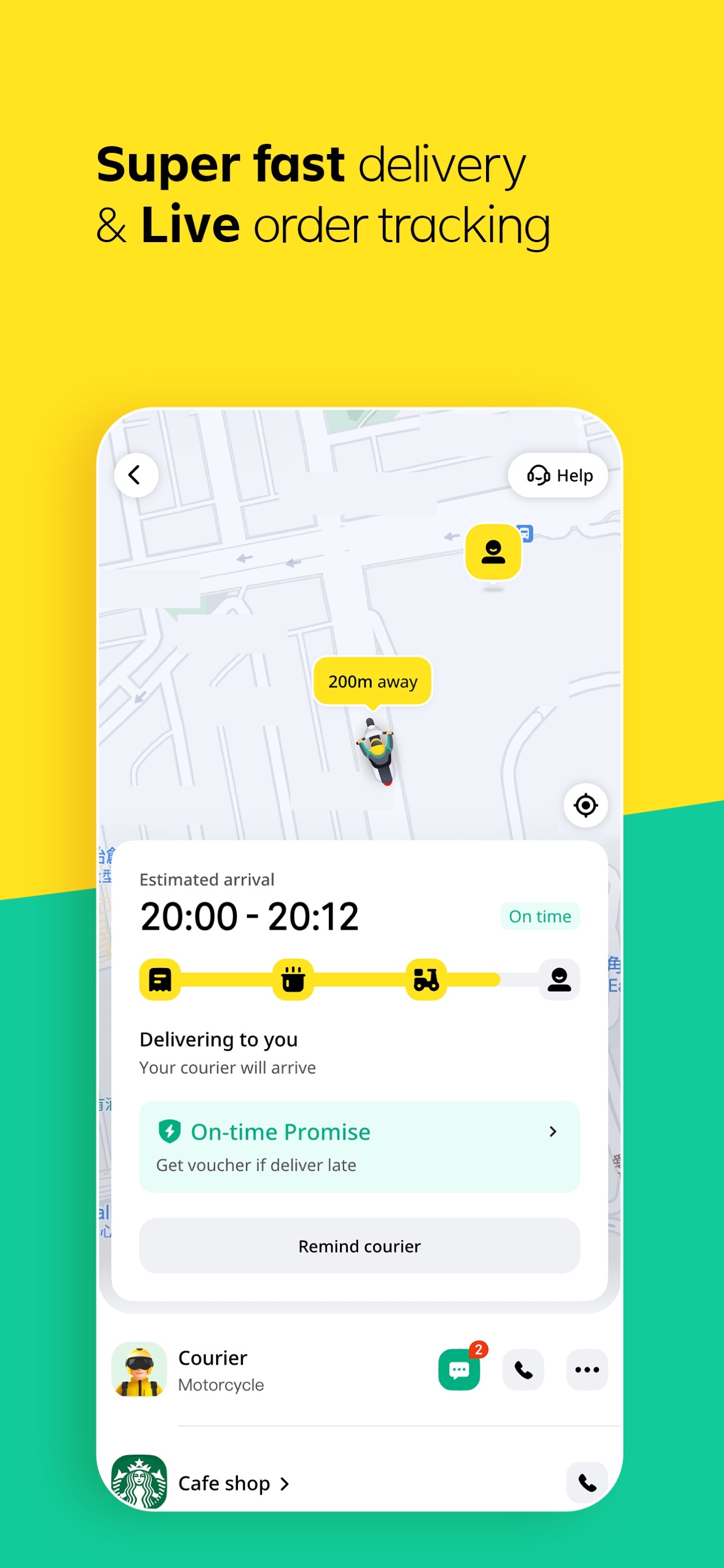 Keeta App Store screenshot 7: Super fast delivery & Live order tracking