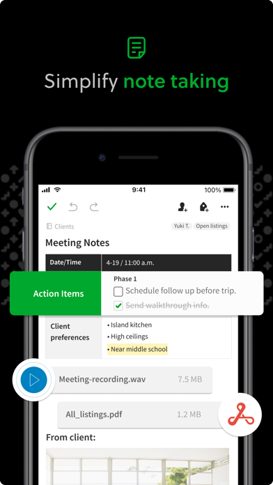 Evernote App Store screenshot: listing design