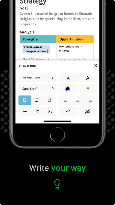 Evernote App Store screenshot 5: Write your way