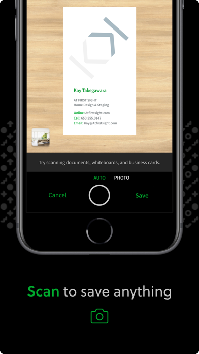 Evernote App Store screenshot 7: Scan to save anything