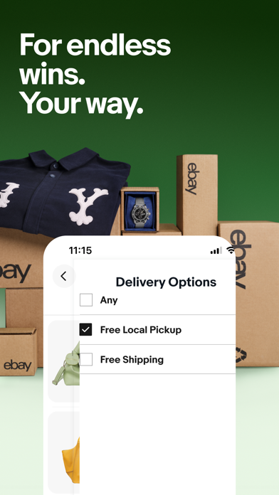 eBay App Store screenshot 8: For endless wins. Your way.