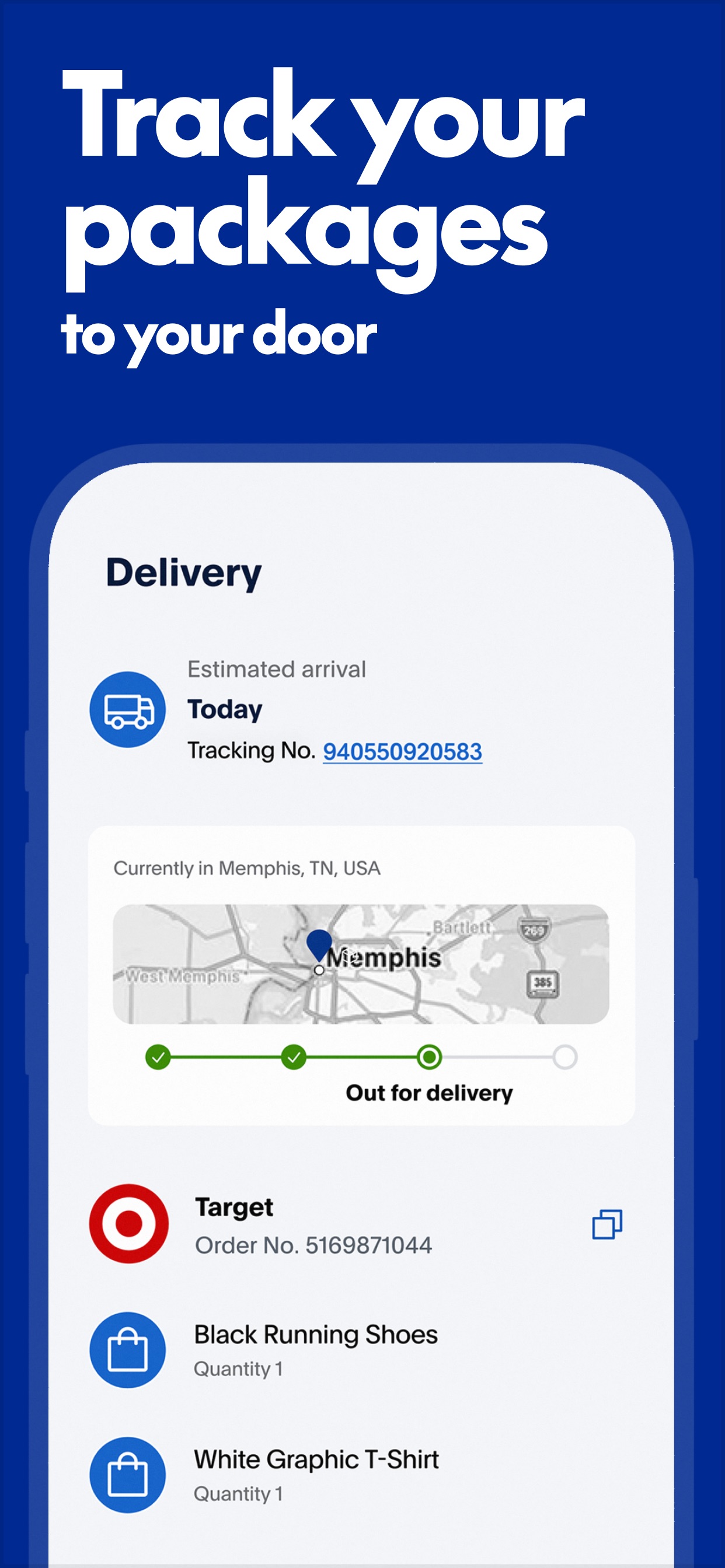 PayPal App Store screenshot 6: Track your packages to your door