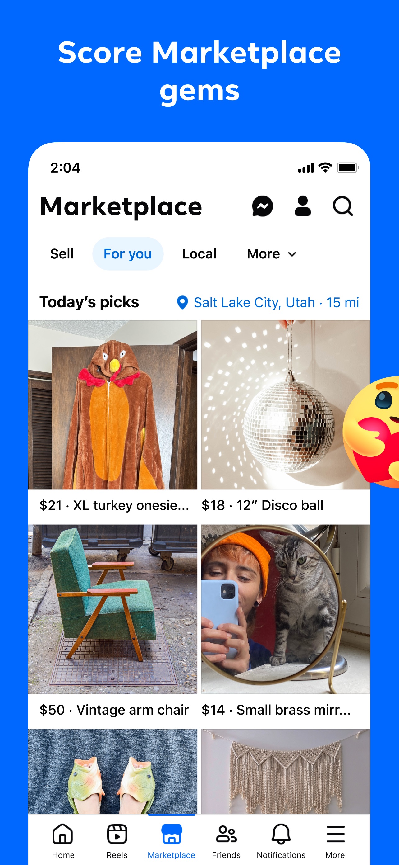 Facebook App Store screenshot: Score Marketplace gems