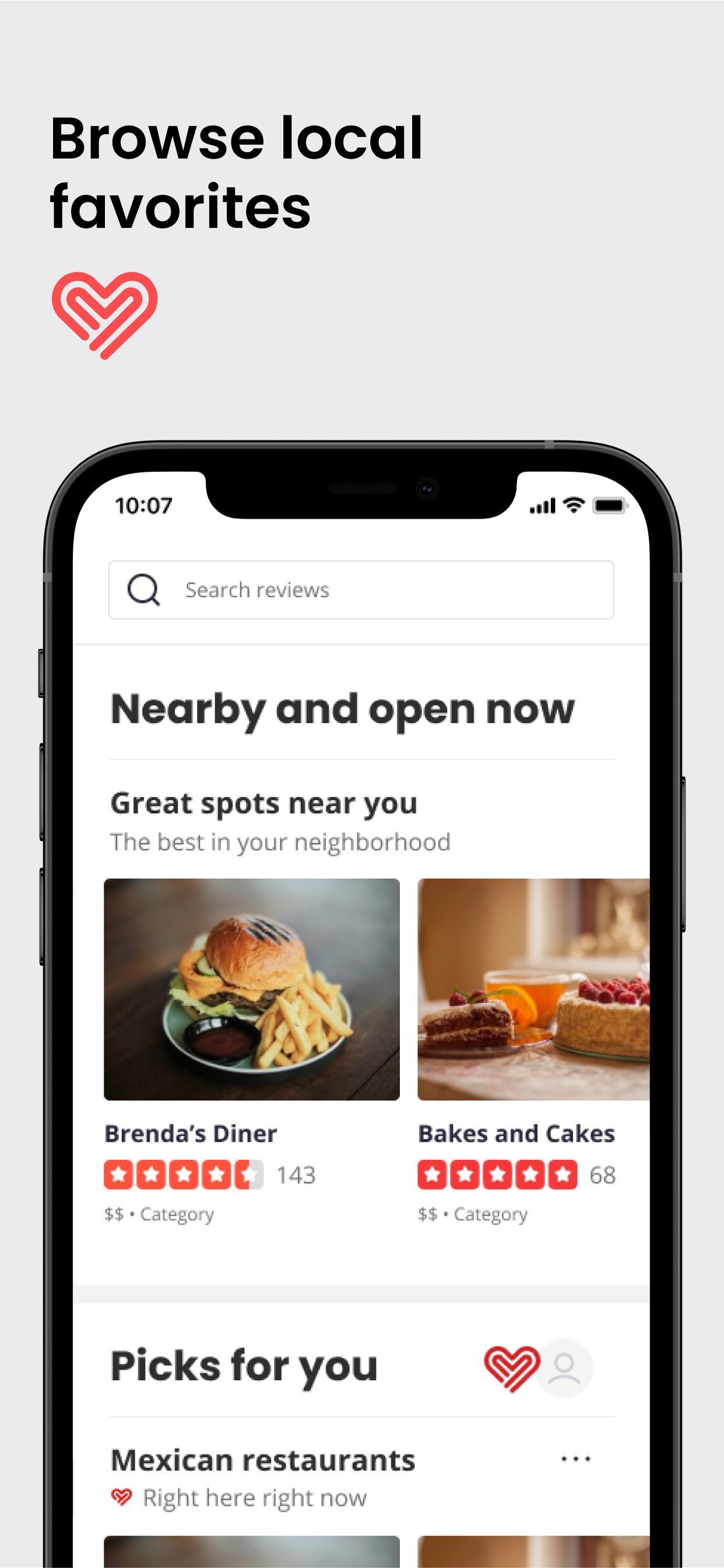 Yelp App Store screenshot 9: Browse local favorites