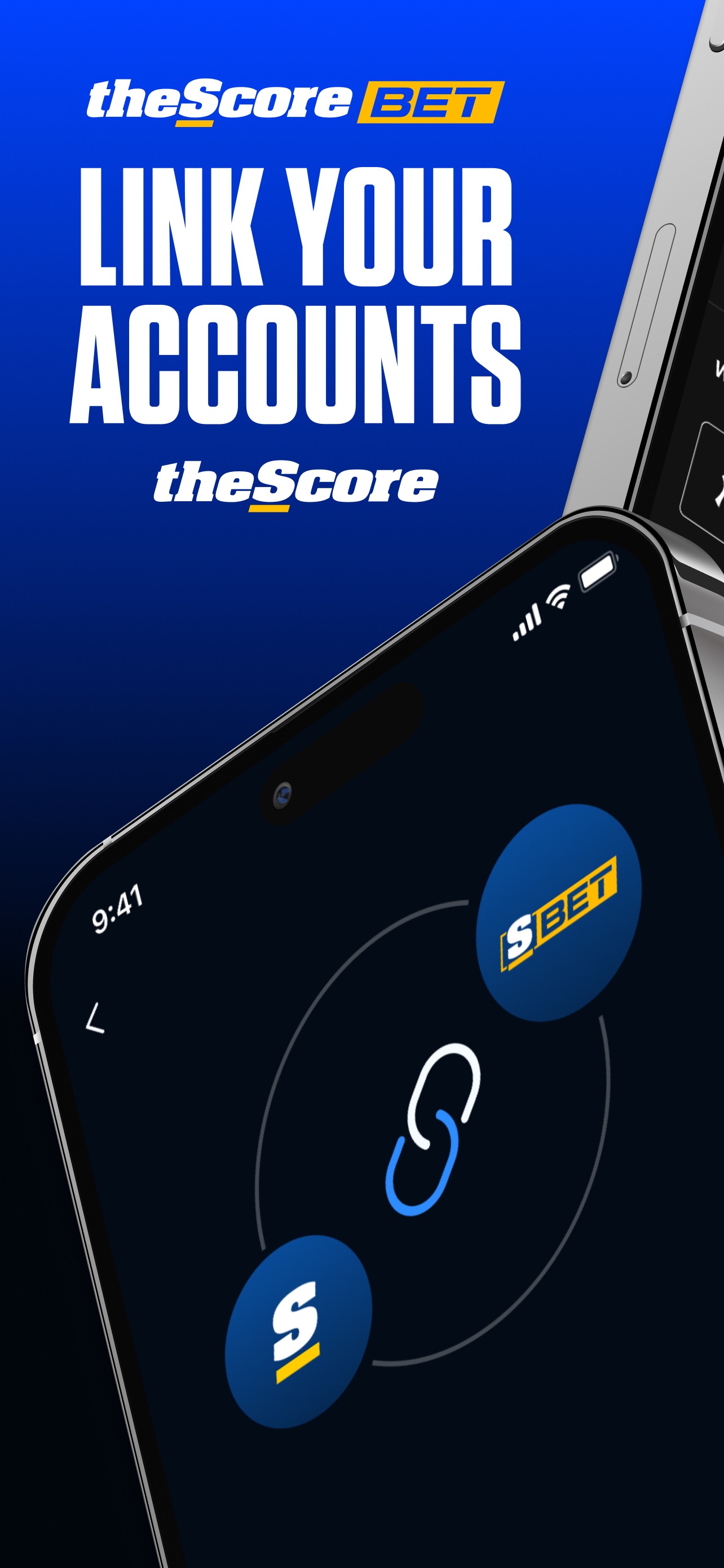 theScore App Store screenshot: LINK YOUR ACCOUNTS