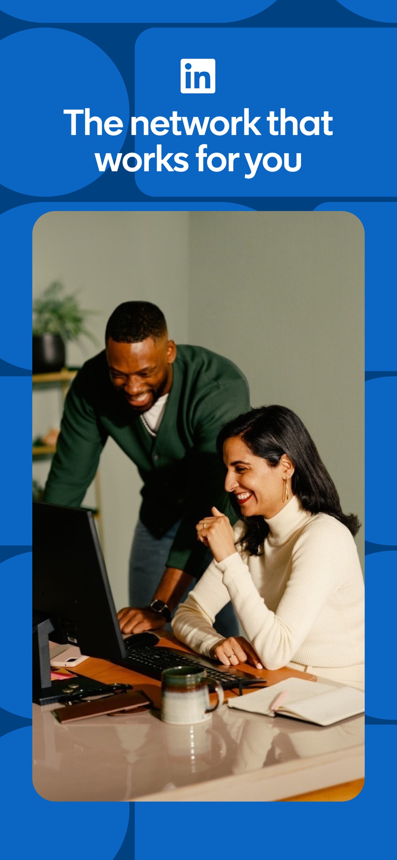 LinkedIn App Store screenshot: The network that works for you