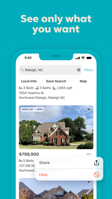 Trulia App Store screenshot 9: See only what you want