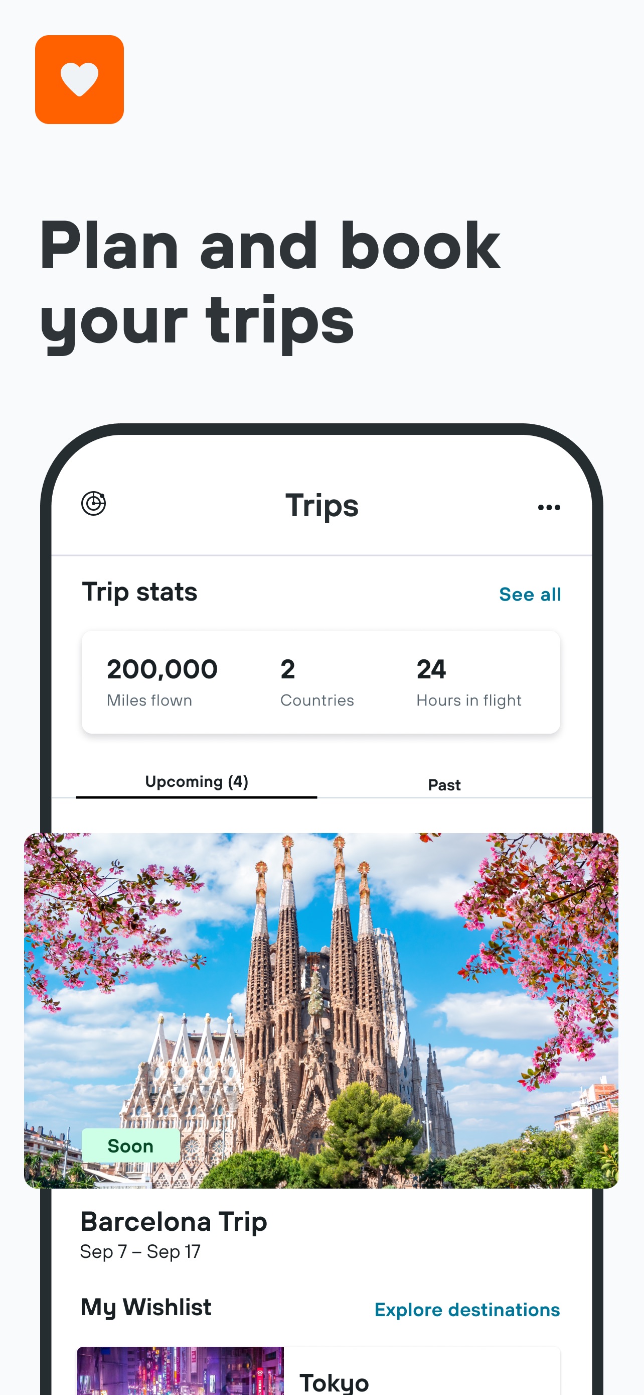 KAYAK App Store screenshot: Plan and book your trips