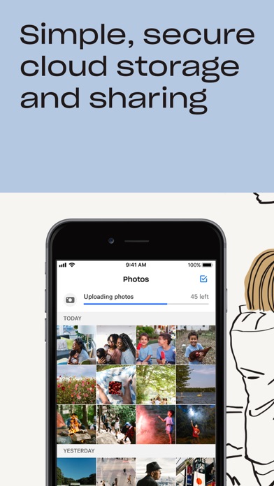 Dropbox App Store screenshot: listing design