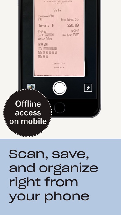 Dropbox App Store screenshot 6: Scan, save, and organize right from your phone