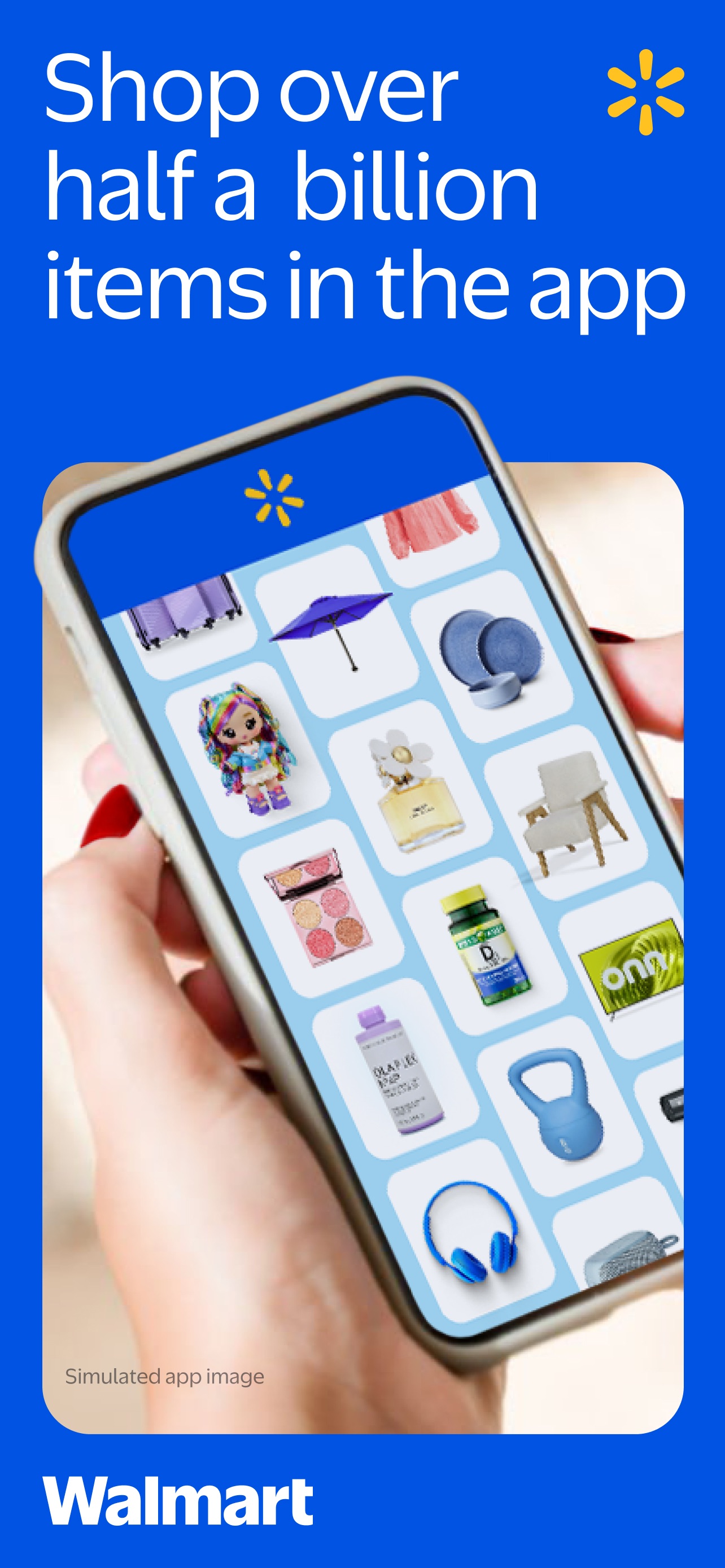 Walmart App Store screenshot: Shop over half a billion items in the app