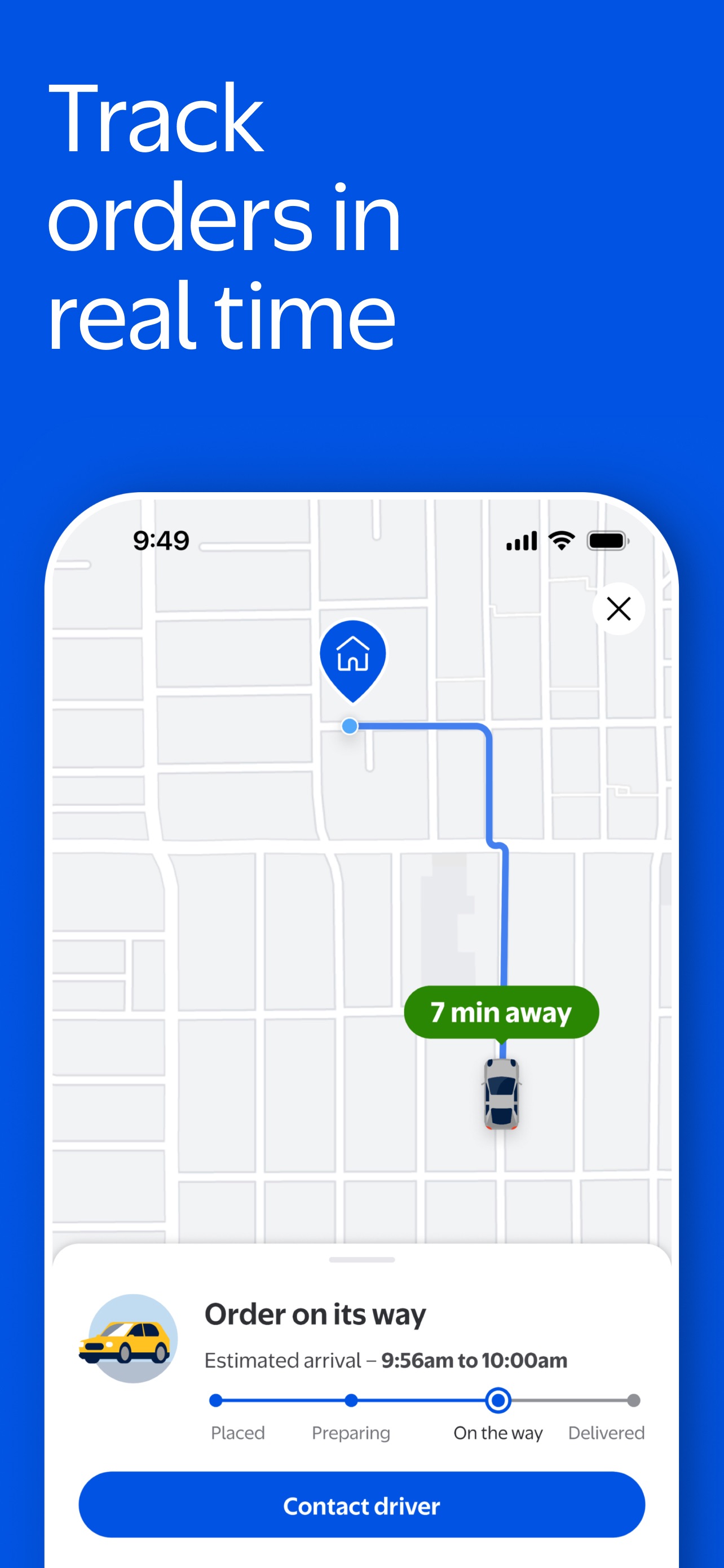 Walmart App Store screenshot 8: Track orders in real time