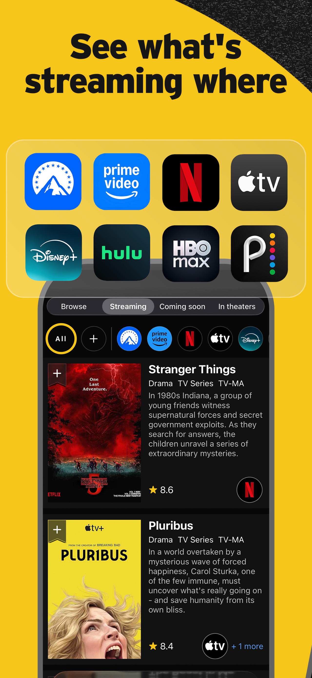 IMDb App Store screenshot: See what's streaming where