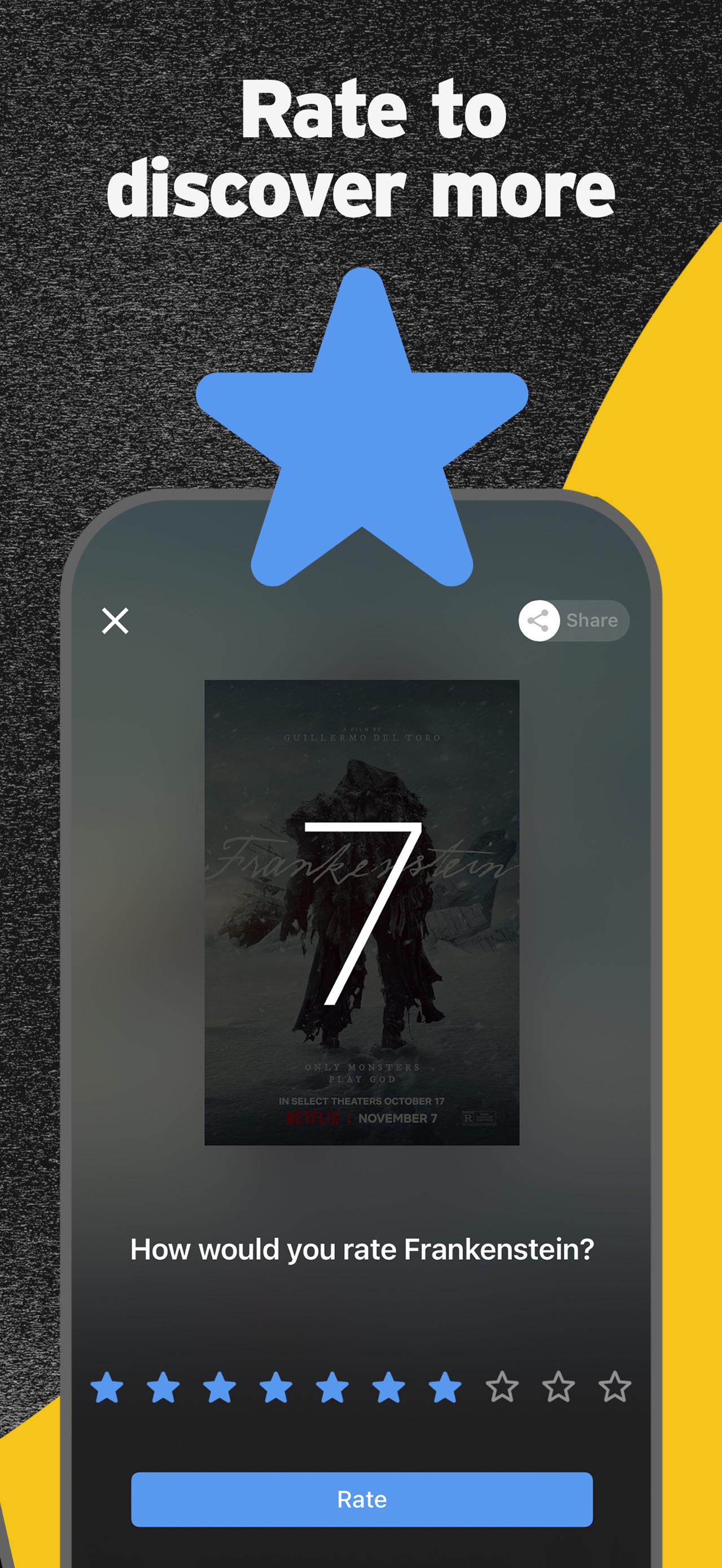 IMDb App Store screenshot 6: Rate to discover more