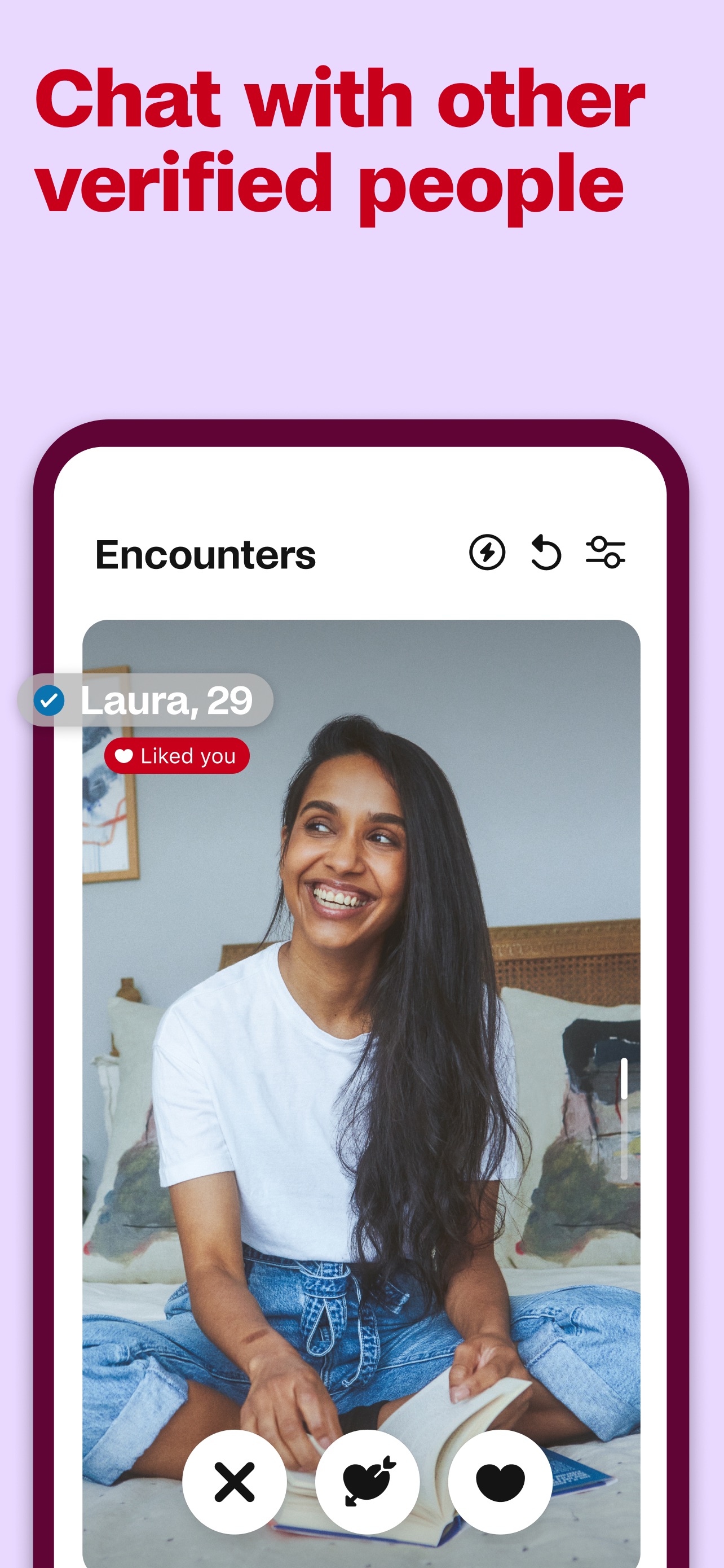 Badoo App Store screenshot 7: Chat with other verified people