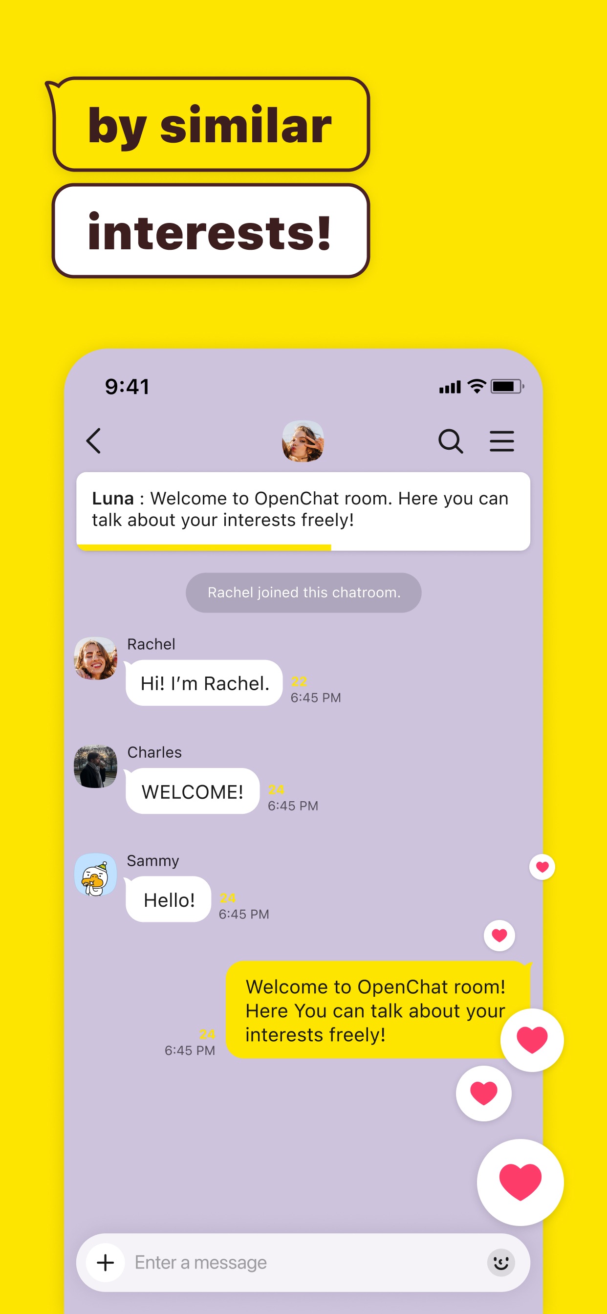 KakaoTalk App Store screenshot 5: by similar interests!