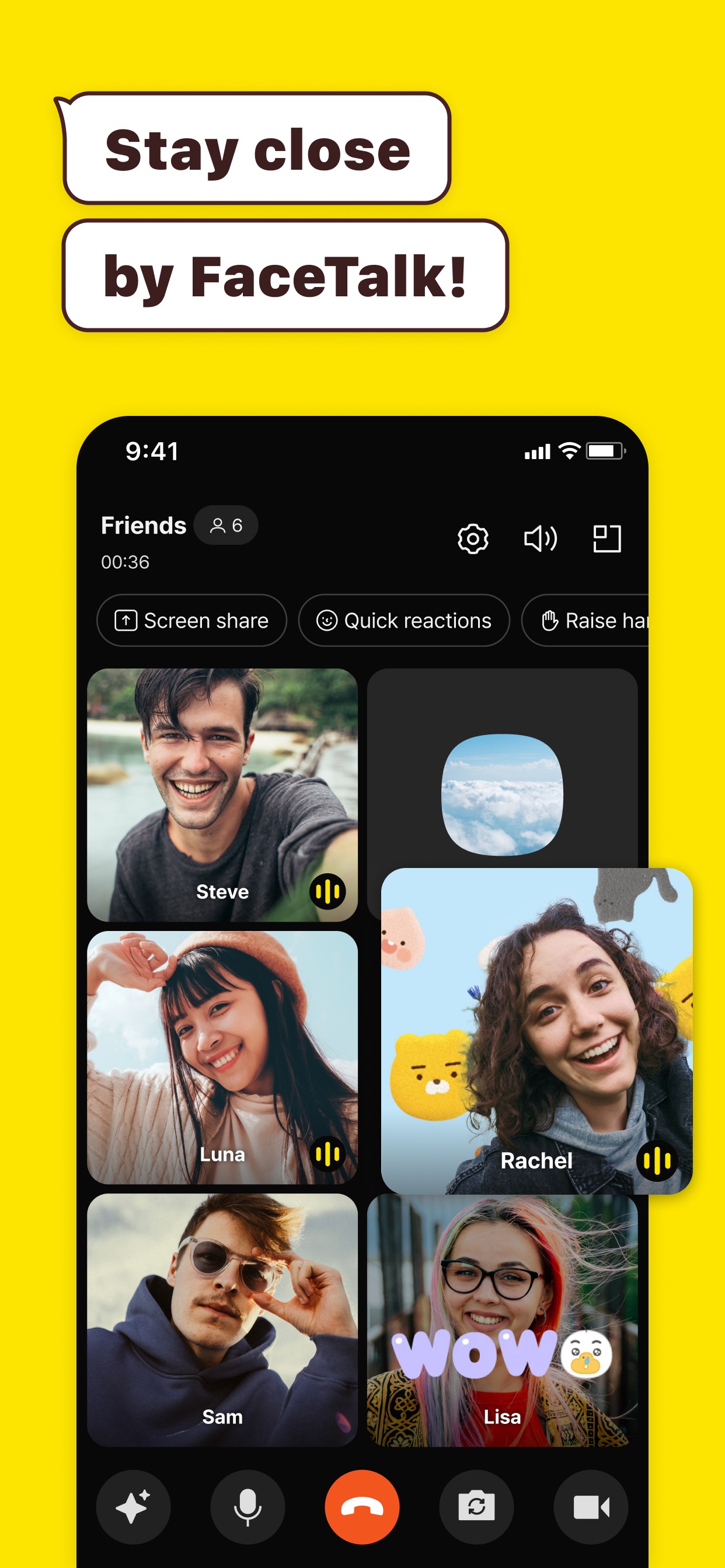 KakaoTalk App Store screenshot 6: Stay close by FaceTalk!