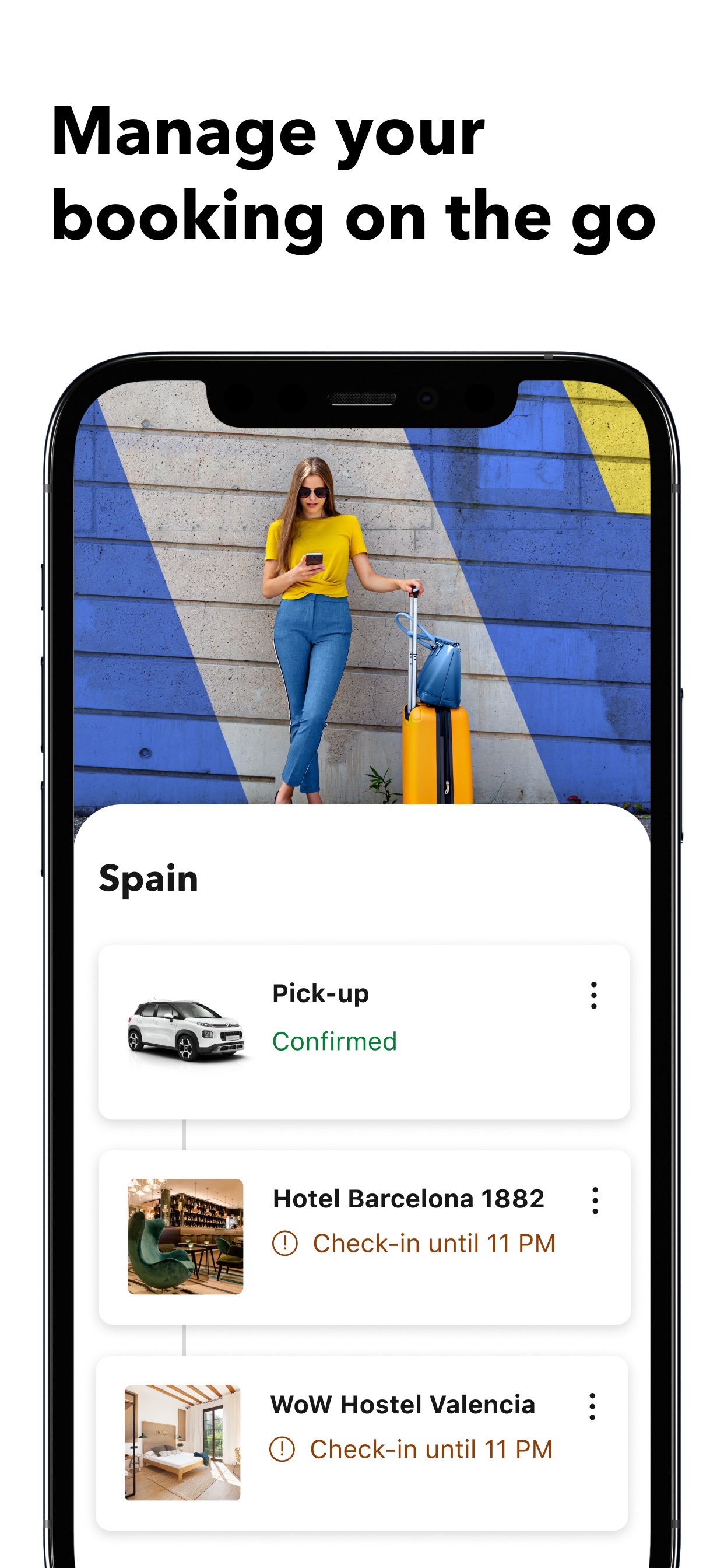 Booking.com App Store screenshot: Manage your booking on the go