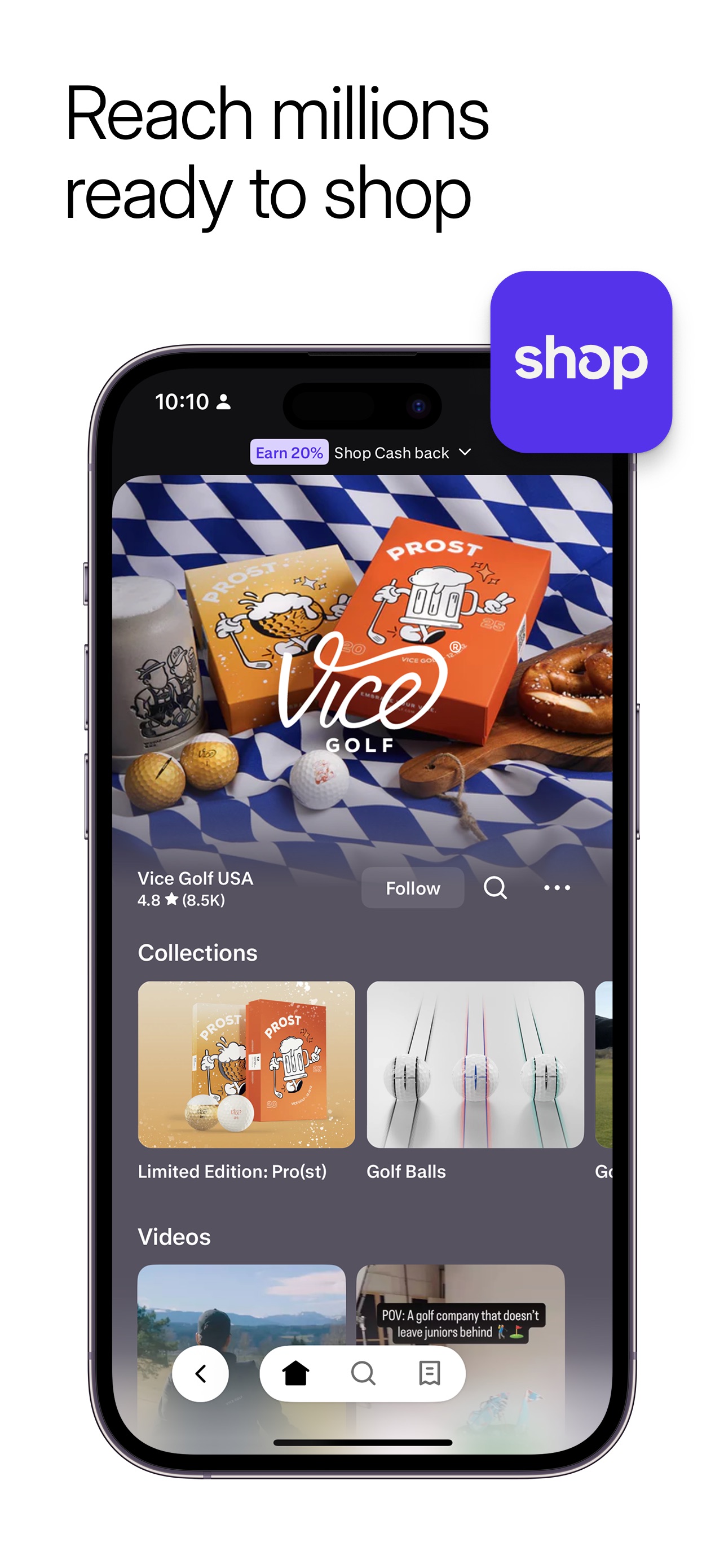 Shopify App Store screenshot 9: Reach millions ready to shop