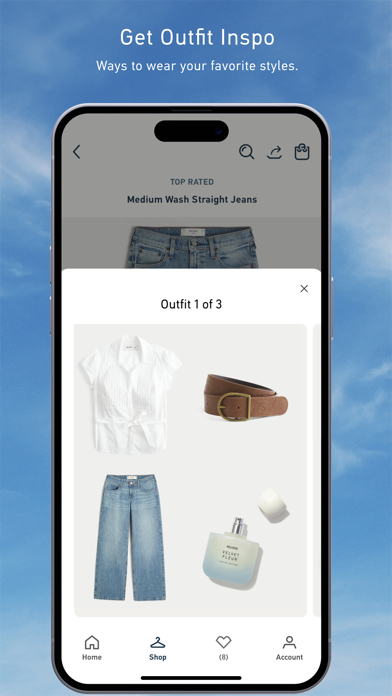 Hollister Co. App Store screenshot: Get Outfit Inspo
Ways to wear your favorite styles.