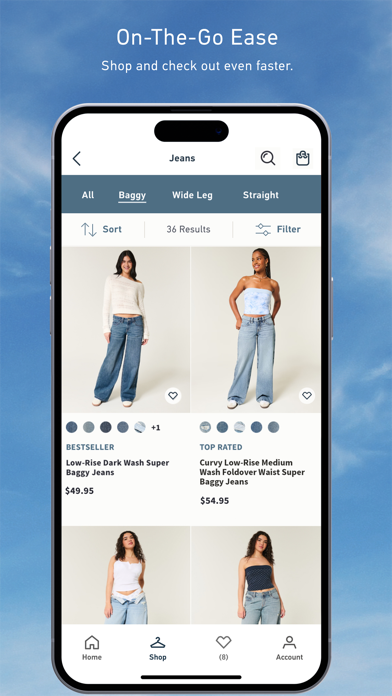 Hollister Co. App Store screenshot 5: On-The-Go Ease
Shop and check out even faster.